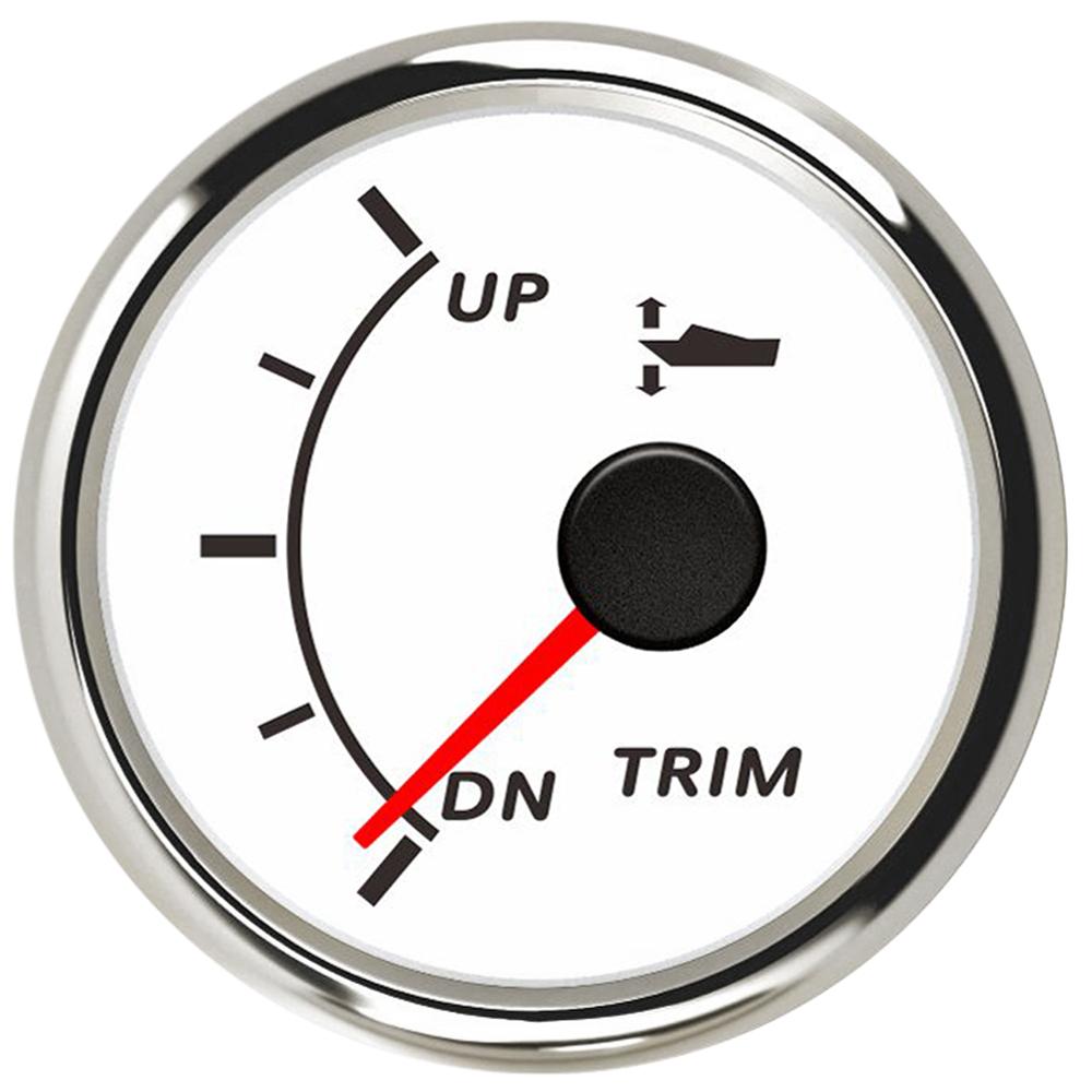 52mm Marine Trim Gauge Waterproof Trim Gauge UP-DN  with Red Backlight for Auto Motor Parts Yacht 9-32V Car Accessories