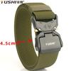 4.5cm Double Quick-Release Aluminum Alloy Buckle Nylon Belt Men's Cobra