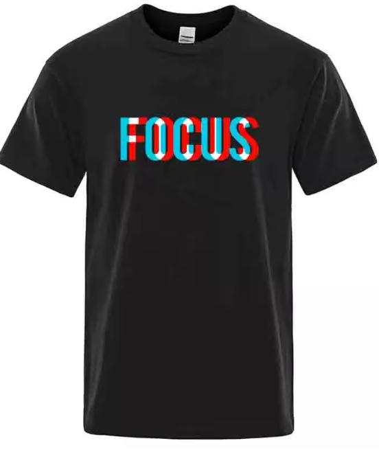 Summer Unisexs TShirt High Quality Cotton Blend Loose Focus Print Unisex Top Casual Loose ONeck Unisex Short Sleeve TShirt Male Tees