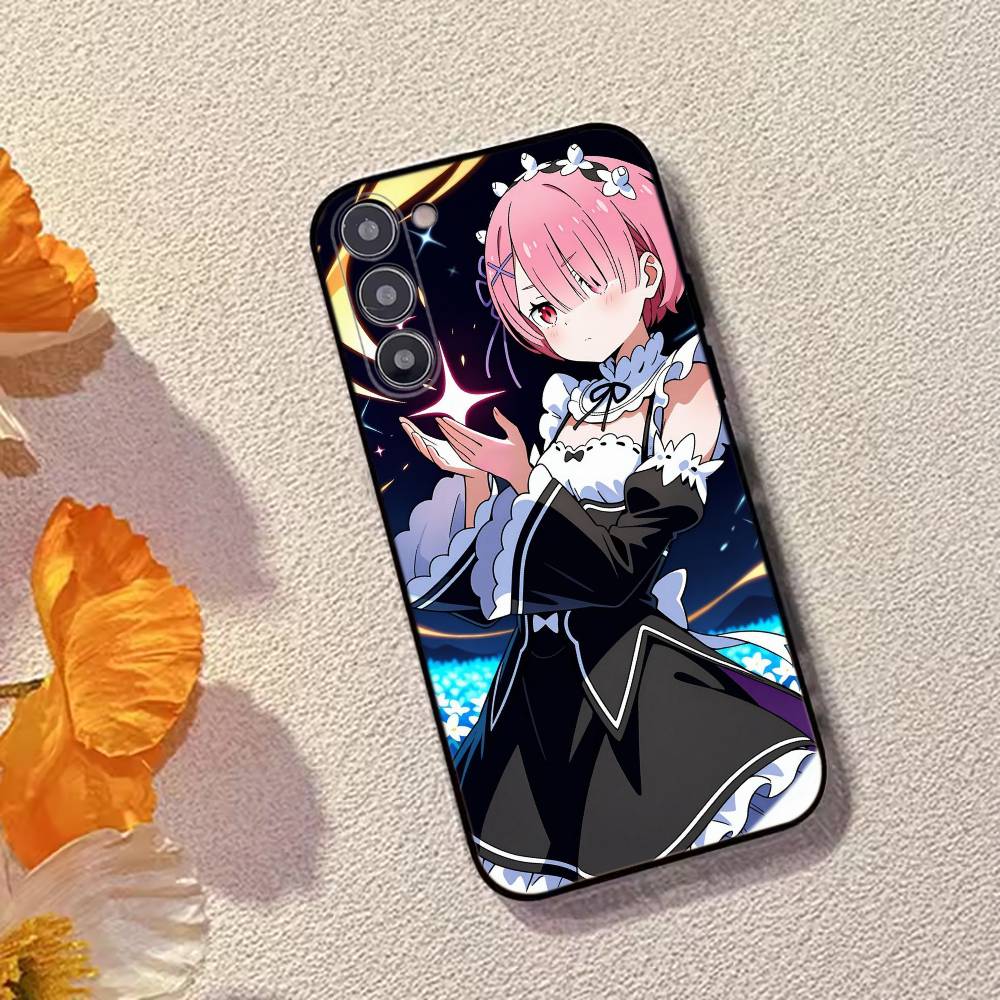 Anime Girl Re Zero R-Ram Phone Case Silicone Soft For Samsung Galaxy A73,A72,A71,A70,A53,A52,A51
