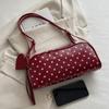 Verstellbare Träger Polka Dot Umhängetasche PU-Leder Crossbody-Tasche INS Tragetasche Dating