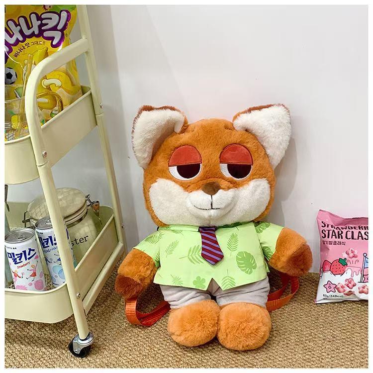 

Ник Уайлд Зверополис Джуди Хоппс Лотсо Плюшевый Рюкзак Детский Школьный Рюкзак Подарок Мультфильм Nick Wilde