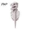 Night Walking Reflective Pet Apparel Glow In The Dark 3D Dinosaur Skeleton Costume, Plush Halloween Cosplay Outfit for Cats Dogs, Luminous Dino