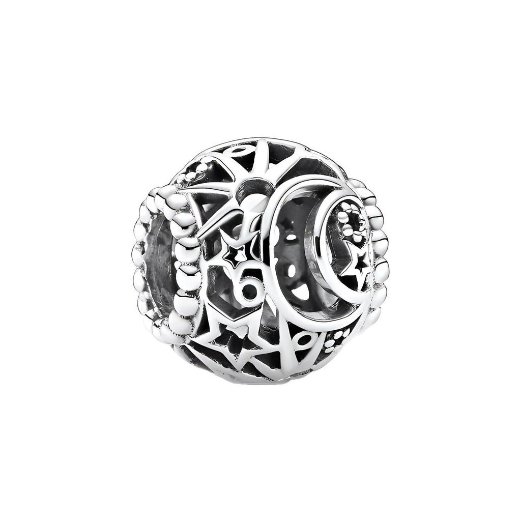 Pandora Hollow Sunlit Crescent Moon Charm Women Charm 799183C00