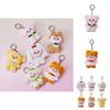 Adorable Korean Plush Mini Doll Keychain Soft Pp Cotton Cute Cartoon Charms Gift