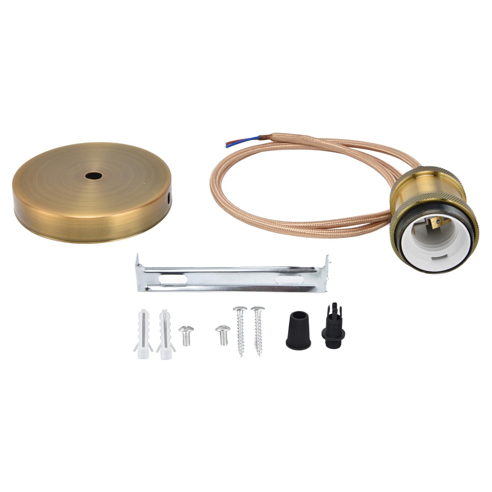 

Патрон для лампы E27 со шнуром, винтажный подвесной светильник, патрон для спальни 100240В