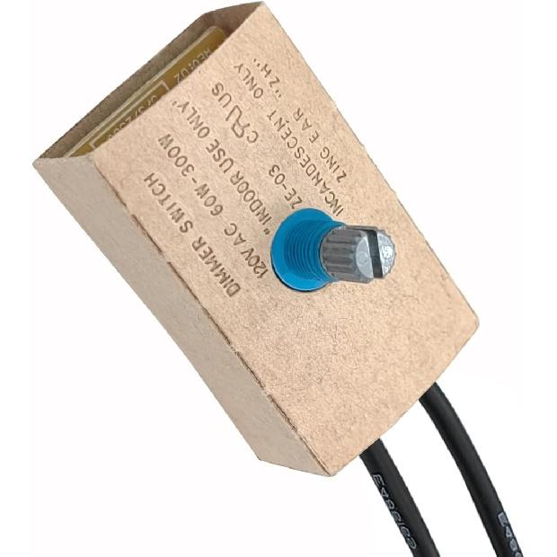 Table Lamp LED Dimmer Switch Kit Zing Ear ZE-03 300W Inline Rotary LED Dimmer Switch with 4 Knobs