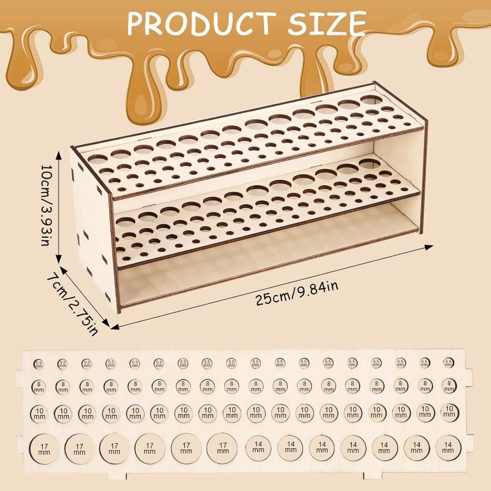 Multihole Paint Brush Holder DIY Makeup Brushes Shelf Watercolor Brush Rack  Art Brush Organizer