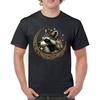 Celtic Moon Raccoon Men's T-Shirt Mystical Forest Bandit Spiritual Night Creature Cute Nordic Symbol Valhalla Men's Tee