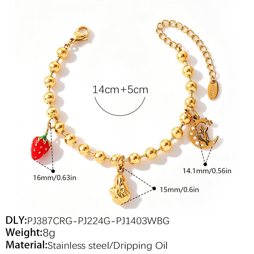 Waterproof Ins Vintage Bohemian Colorful Flower Rainbow Bracelet DIY Beaded Charm Bracelets With EU Reach US CPSIA Standard