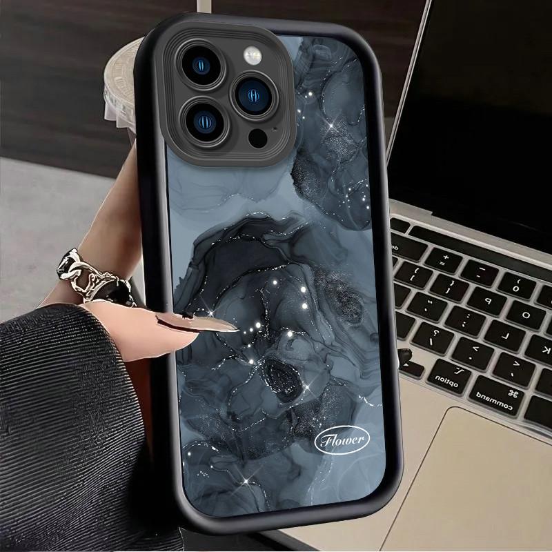 

Черный фон Halo Printed Fashion Case Гибкий мягкий силиконовый чехол TPU Shell Полная задняя крышка для Realme Realme 13 Plus 5G чёрный