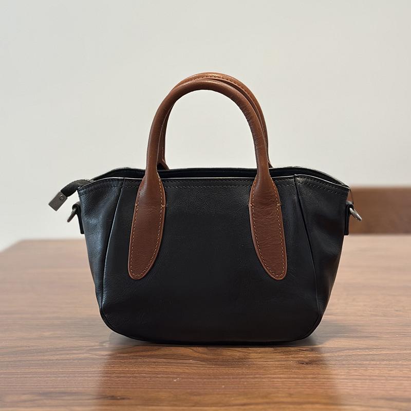 Johnature Small Bag Versatile Shoulder Crossbody Bag Simple Handbag Commuter Genuine Leather Women's Bag