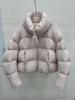 Autumn and winter new puff white duck down jacket women's short small stand-up collar bread jacket thickened warm jacket