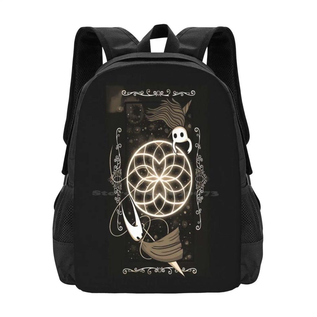 Hollow Knight Large Capacity School Backpack Laptop Bags Hollow Knight Sepia Indie Gamer Pc Wolfwade