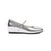 French silver single shoes women's spring and autumn 2025 new evening wind design sense niche temperament socialite Mary Jane women's shoes