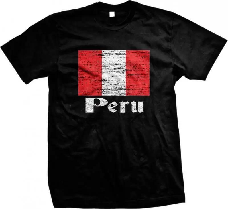 Peru Flag Text Peruvian Pride Orgullo Bandera Peruana TShirt 100 Cotton ONeck Short Sleeve Summer Casual Unisexs Tshirt S