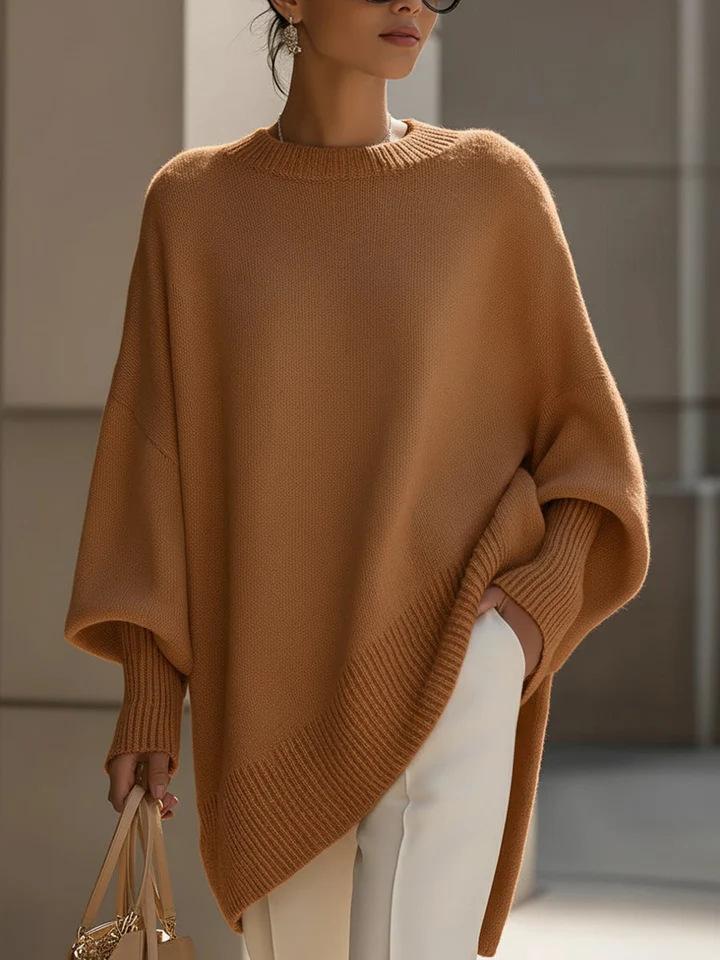 Oversized Knit Sweater Women Loose Fit Casual Pullover Long Sleeve Top