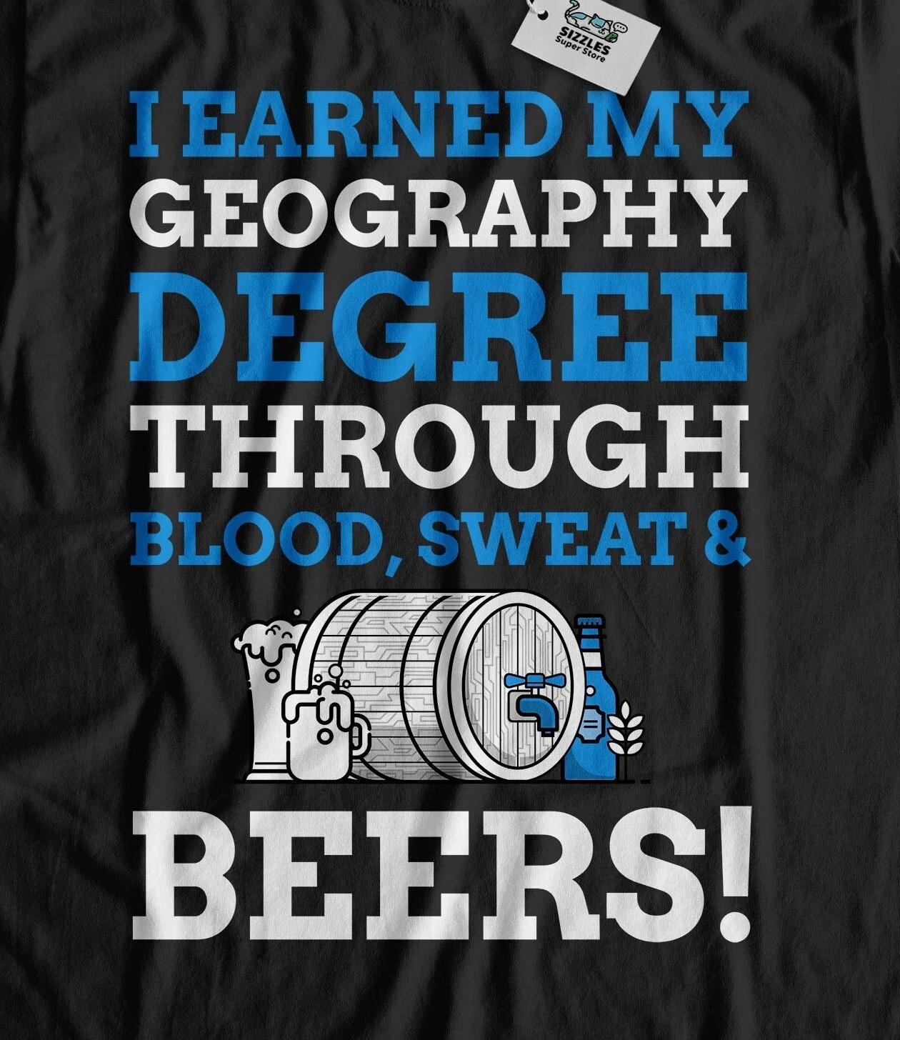 

Unisex Funny Geography Degree T-Shirt Geographer Graduate Gifts M