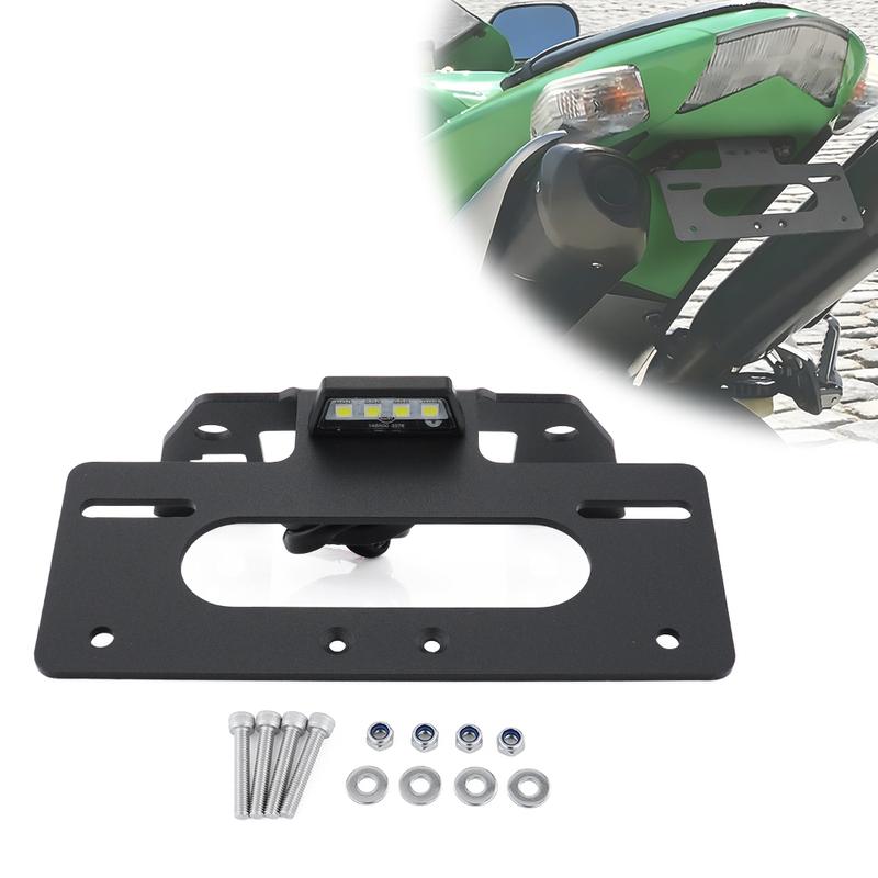 Fit For Kawasaki ZX-10R ZX10R 2006-2007 Registration License Plate Holder Tail Tidy Fender Eliminator Kit Motorcycle Aluminum