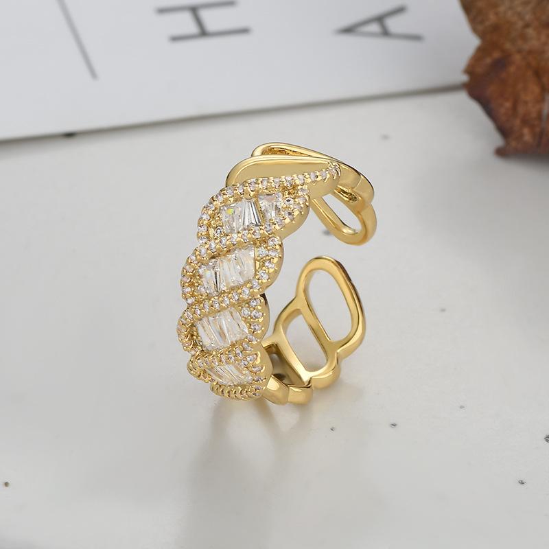 Adjustable Women's Ring Temperament Fashion Personality Simple Clean Ins Style Girl Summer Beach Vacation Jewelry Finger Ring Wedding Party Jewelry