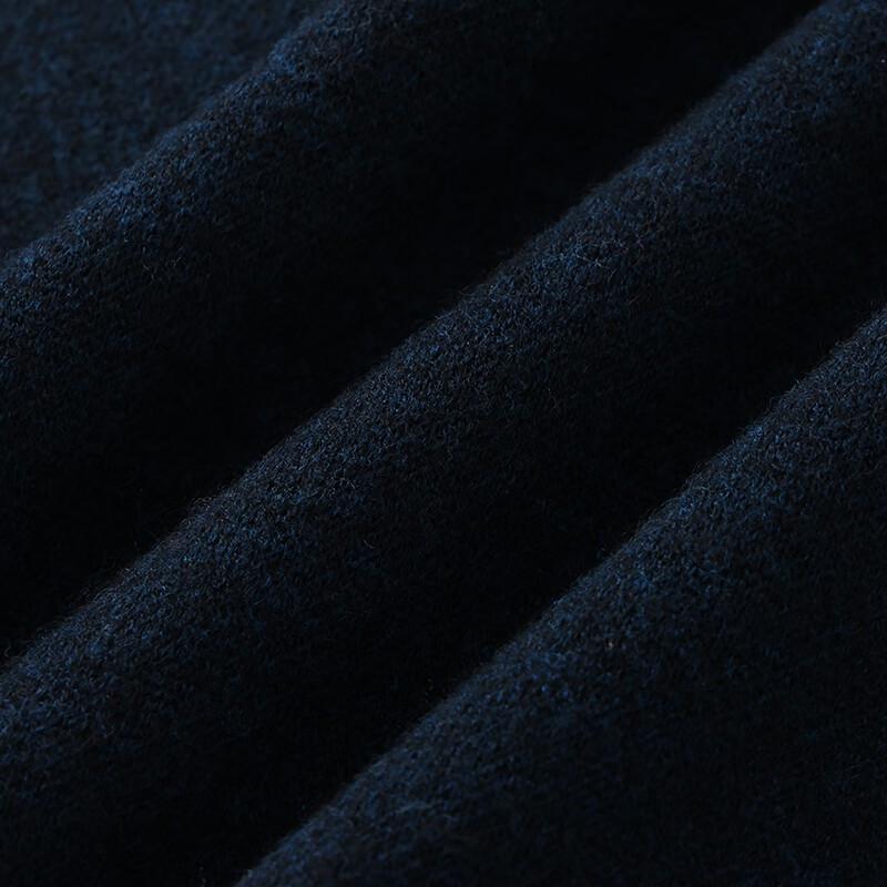 Hengyuanxiang Men's Premium Thick Merino Wool Pullover Sweater