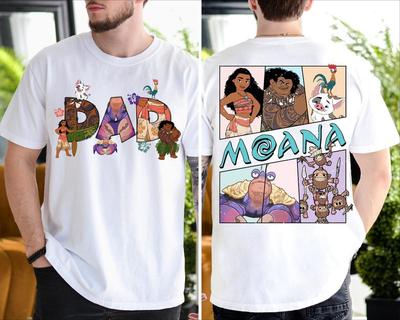 Maglietta abbinata per la famiglia della Principessa Moana, Maglietta Mama Dada Hei Hei e Pua per Adulti