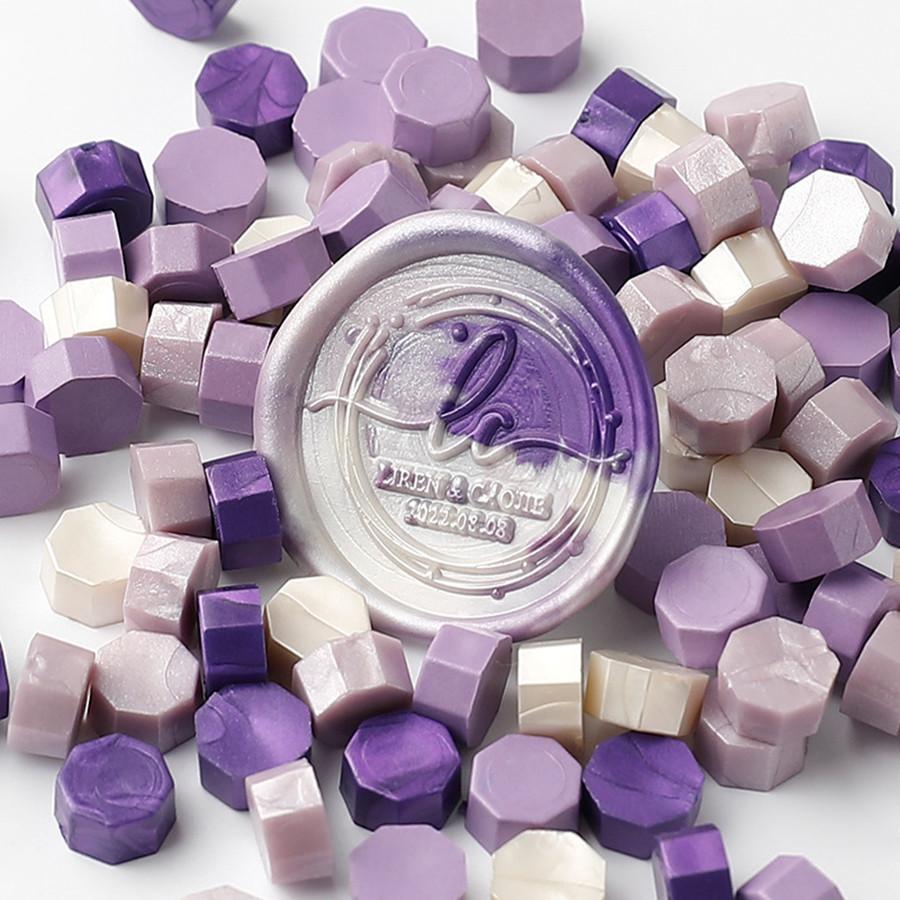 200pcs/bag Octagon Mixed Color Sealing Wax Beads For Seal Stamp, Great for Card Envelope,Wedding Invitation,Gift Wrapping