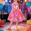 Girls' Tulle Bow Dress - Large Butterfly Mesh Gown