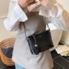 Rhombus Bag Chain Bucket Bag New Small Bag Women's Spring Versatile Premium Woven Shoulder Messenger Bag