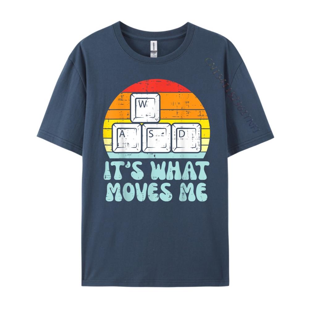 Wasd What Moves Me Pc Gaming Retro Gamer Men Boys Kids Teen Men Clothes Men Clothing Designer Oversized T Shirt