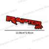 PBJU7 Car 3D Metal RAPTOR SVT Logo Sticker For Ford Fiesta F150 F250 F350 Rear Trunk Auto Door Sticker Car Styling Accessories
