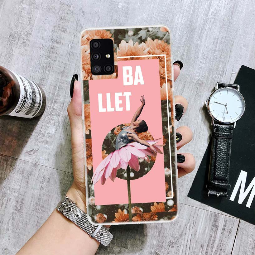 Ballerina Ballet Dancing Phone Case For Samsung Galaxy A14 A15 A13 A12 A54 A55 A53 A52 A04S A24 A25 A23 A22 A34 A35 A33 A32 A03S