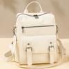 PU Peather Student School Bag Multifunctional Mommy Shoulder Bag Fashion Student Backpack  Women