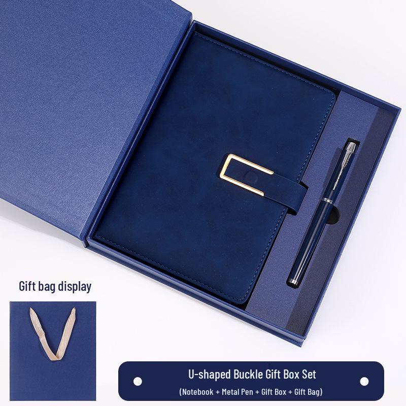 Custom A5 Notebook with Logo - Corporate Meeting Diary & Gift Box Set
