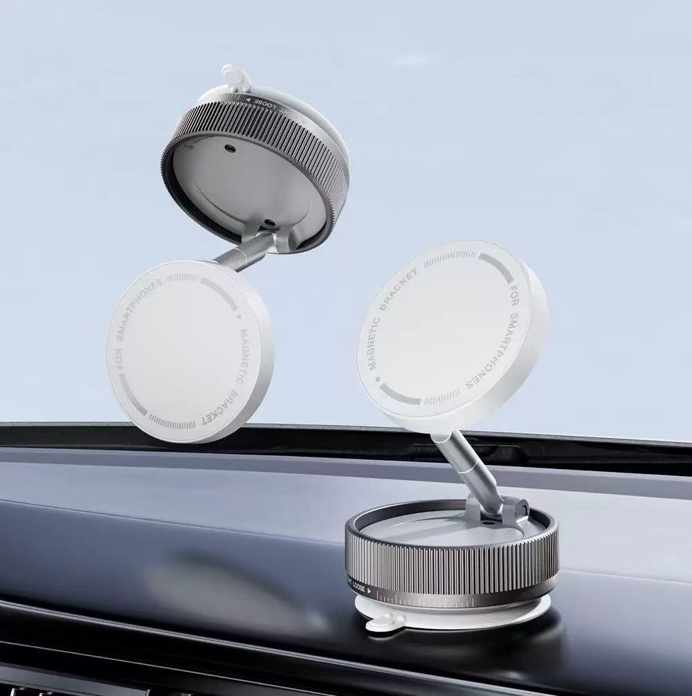 Magnetischer Vakuum-Saug-Autohalter mit drehbarem und klappbarem Anti-Shake-Ständer