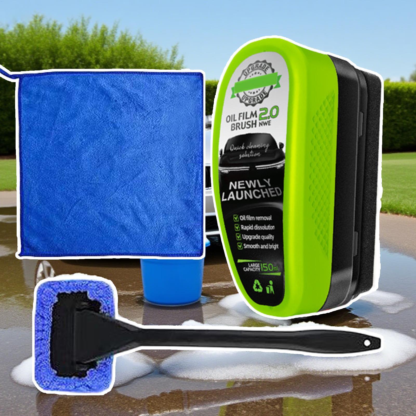 

Car Glass Oil Film Remover Set Car Windshield Glass Cleaning Board 150ml Automotive Cleaner Tool With Sponge Towel Kit CHINA