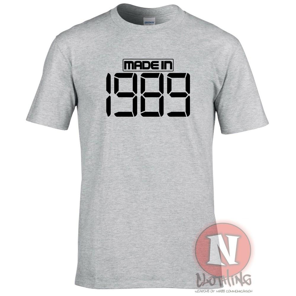 Made In 1989 TShirt Birthday Party Celebration Fancy Dress Teeshirt