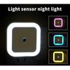 LED Night Light Sensor Control Night Lamp Energy Saving LED Sensor Lamp EU US Plug Nightlight for Children Kids Bedroom