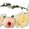 Flower Crown Garland Headpiece Hair Floral Wreath Adjusatble Headbands for Bridal