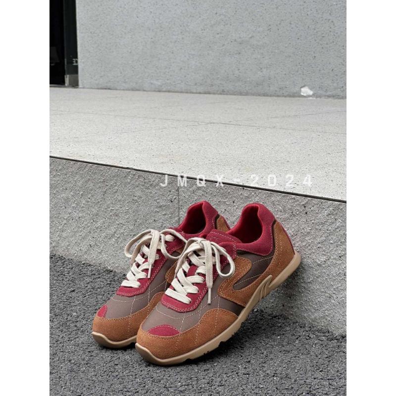 

Leather version~ Blogger fashionable color scheme retro women s new casual flat sneakers 39