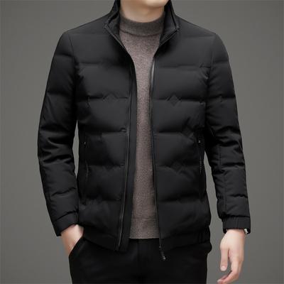 Daunenjacke Herren Kurzer Stil Neue Winter Verdickte Warme Herren Lässige Herren Stehkragen Daunenjacke Entendaunenjacke für Herren