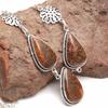 Stick Agate Gemstone Mother's Day Handmade Silver Jewelry Necklace 20 In