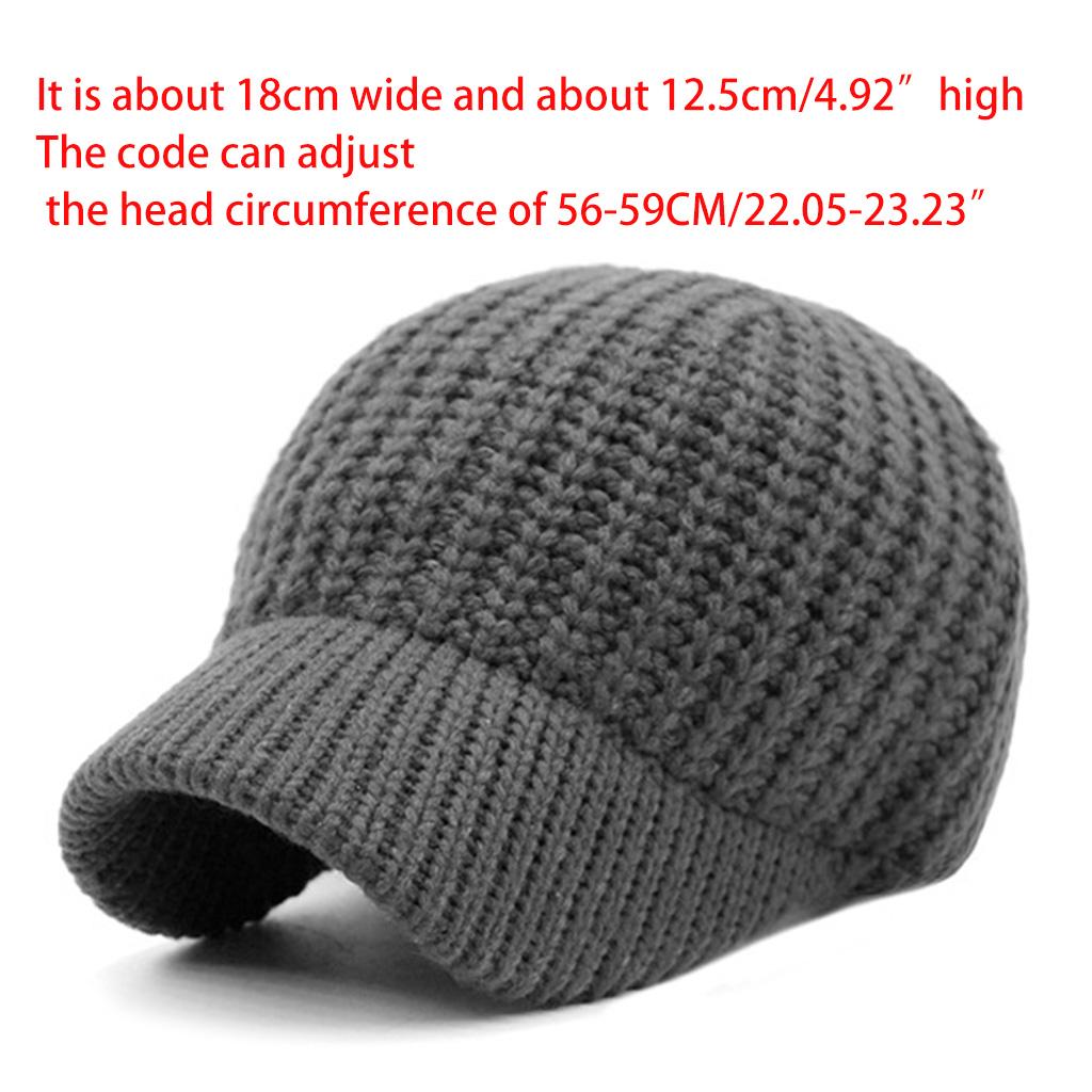 Crochet Knit Baseball Cap for Sun for Protection Brim Outdoor Sports for Snapbac