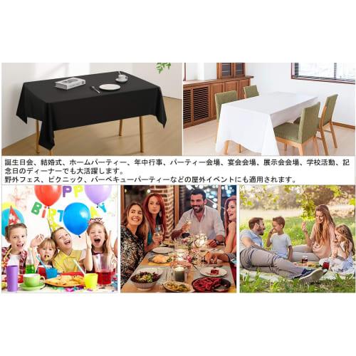 Haverain 10-Pack Disposable Tablecloths, 135*270cm, Rectangular, Waterproof, Oil-Proof, Water-Repellent, Easy Care, Versatile, Stylish, Simple Table C