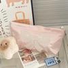 Luxury Pink Bow Makeup Bag Handbag Bow Embroidery Toiletry Storage Pouch Pearl Zipper Make Up Organizer Bag Ladies