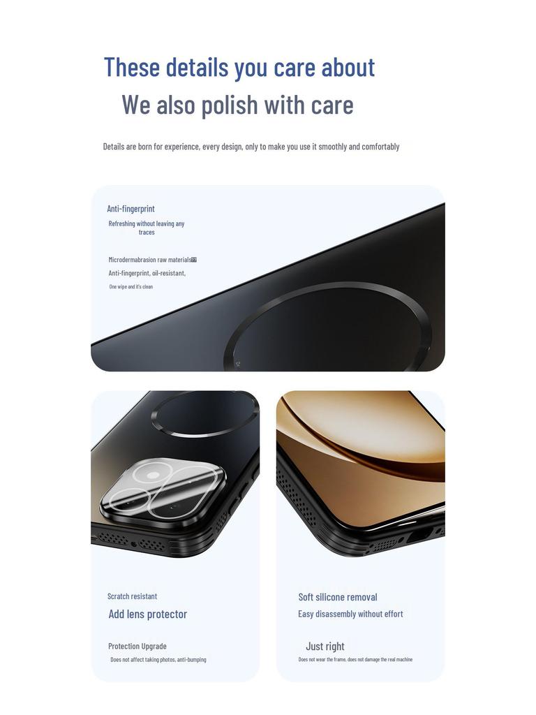 OnePlus 15 Magnetische Hitzableitende Mattierte Schutzhülle mit Linsenschutzfolie für OnePlus 13T.