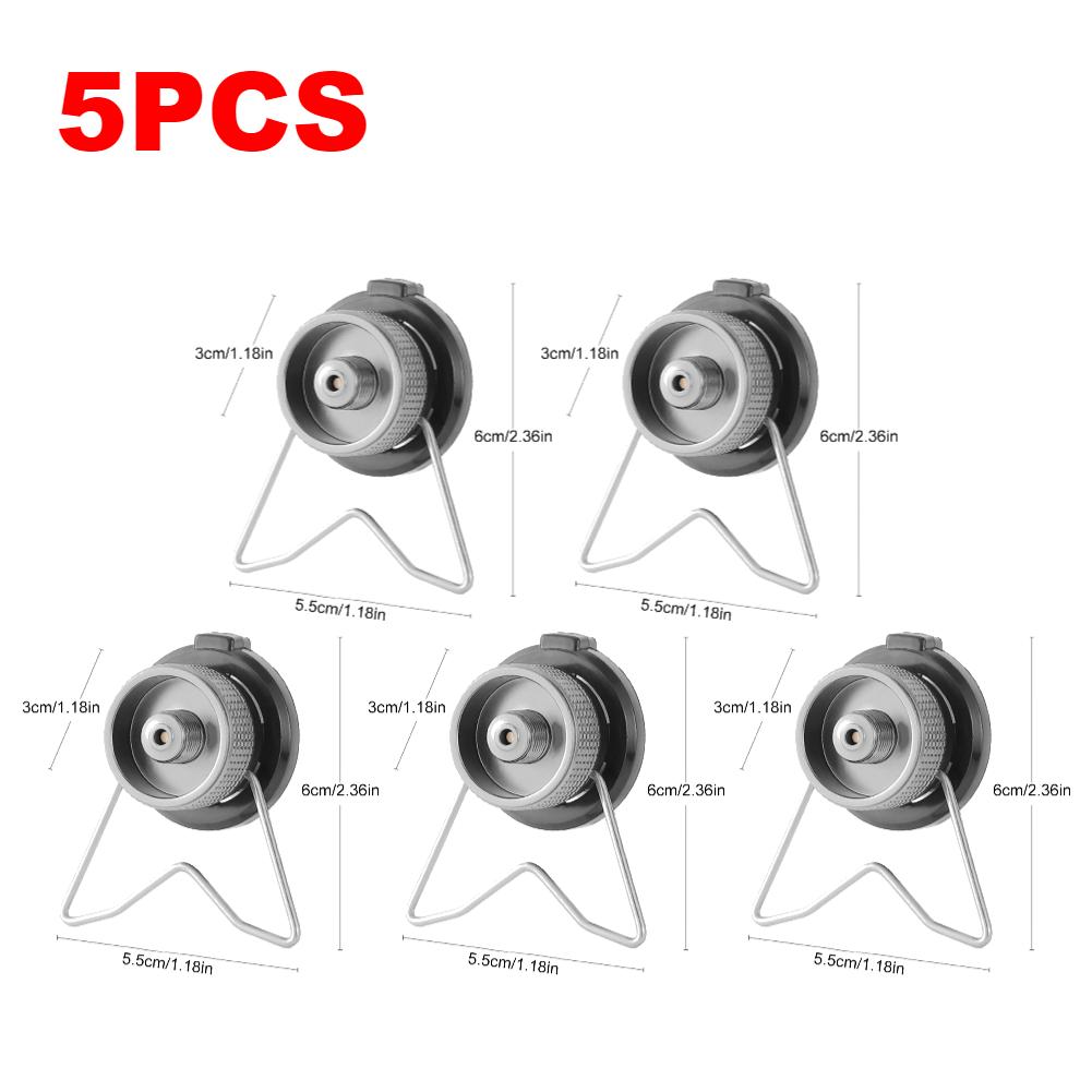 1-10PCS Butane Gas Stove Adapter Portable Gas Tank Converter With Bracket Butane Gas Conversion Joint Outdoor Stove Accessories