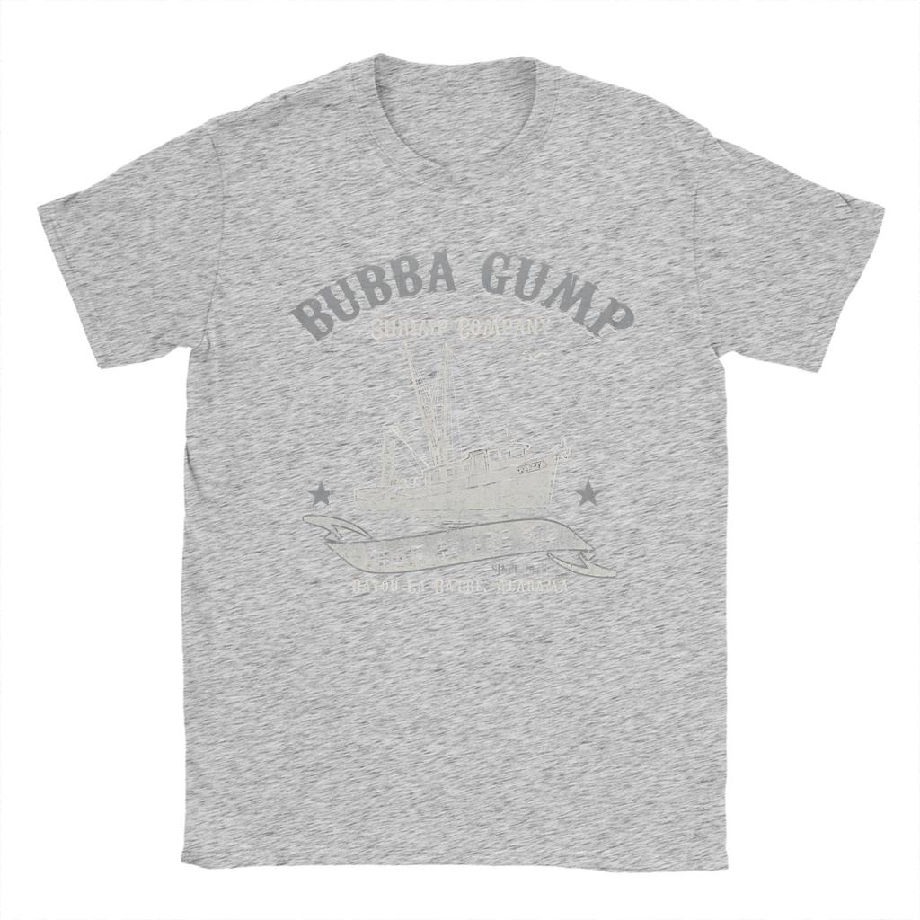 Forrest Gump Bubba Gump Shrimp T Shirt Men 100% Cotton Novelty T-Shirts Alabama Shrimping Tees Short Sleeve Clothing New Arrival