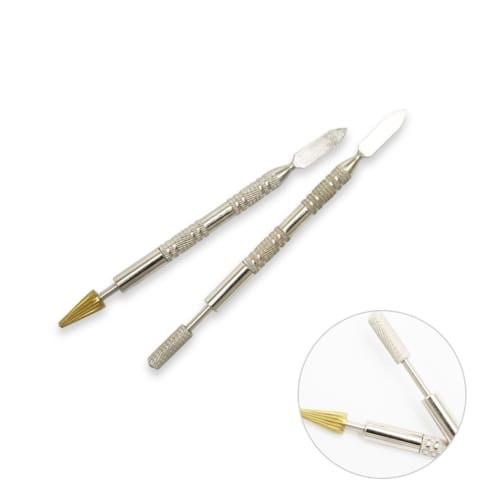 

Mirhua Leather Craft Edge Coating Pen-Type Tool, Dual-Use with Spatula and Roller, for Waxing, Leather Finishing, DIY, Model Making, and Crafts, Set o