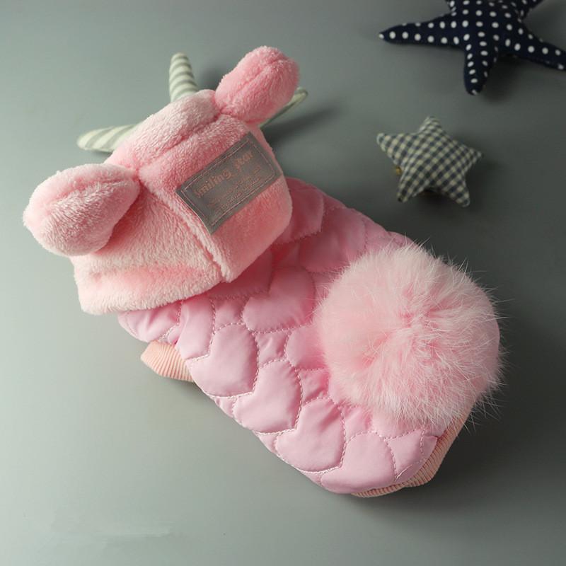 Dog Clothing Winter Pet Coat Jacket Hoody Outfit Cat Chihuahua Yorkie Puppy Costume Apparel Poodle Bichon Pomeranian Pet Clothes